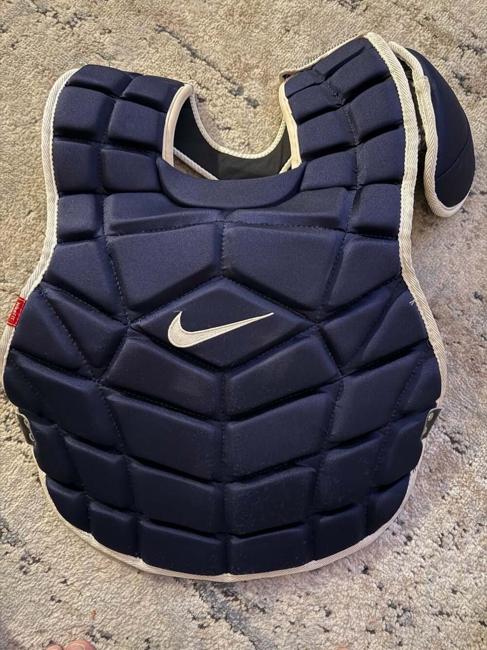 Nike 17” Pro Gold Baseball Catcher's Chest Protector Navy Blue White